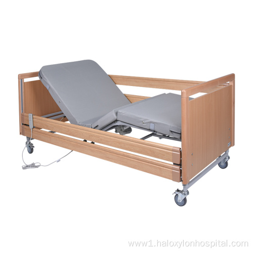 nursing bed with two crank hosptial bed